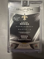 Panini Black Box 1/1 Drew Brees Smoke Show Signatures Saints Autograph Card