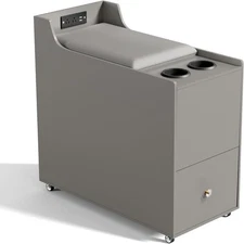 Modular Sectional Sofa Central Console, Recliner Side Table with Integrated P...