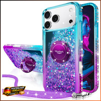 HandyhüLle Glitzer Mit Band FüR Iphone 18 Pro 17 Pro SchutzhüLle Case
