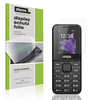 4x Schutzfolie matt für INOI 244 Modern Plus 4G Displayschutzfolie Folie