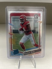 2023 Panini Donruss Optic Rated Wave Prizm 146  /300 Rashee Rice #257 Rookie RC