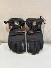 HESTRA ALPINE ALL MOUNTAIN C ZONE BLACK SKI GLOVES SIZE 7 EUC
