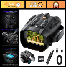 4K Night Vision Goggles for Adults - Tactical Binoculars with Camera, Infrared H