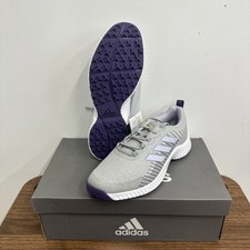 Womens adidas Response Bounce 2 Spikeless Golf Shoes, UK6, Grey/Lilac, NEW
