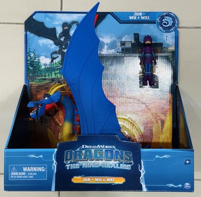 Dreamworks Dragons The Nine Realms Giant Wu & Wei and Jun New in Box