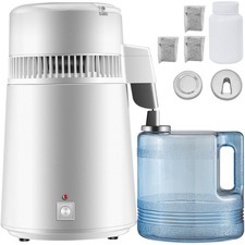 Pure Water Distiller 750W, Purifier Filter Fully Upgraded with Handle 1.1 Gal