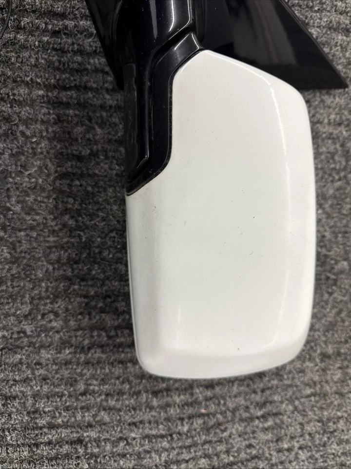 Espelho de porta elétrica 2007-2009 Bmw X3 driver visão lateral esquerda branco PY9R3 - Imagem 2 de 4