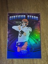 2025 Panini Certified - 16/50 Certified Stars Joe Burrow #CST-JBW Mirror Blue
