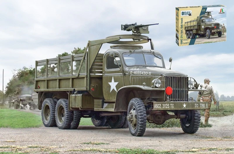 KIT MODELLINO MILITARE ITALERI GMC 2,5 TO# 6X6 CAMION D-DAY 80 ANNIVERSARY 1/35 - Immagine 3 di 4