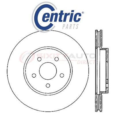 Centric C-TEK Disc Brake Rotor for 2001-2007 Ford Mondeo 2.0L 2.5L 3.0L L4 yc