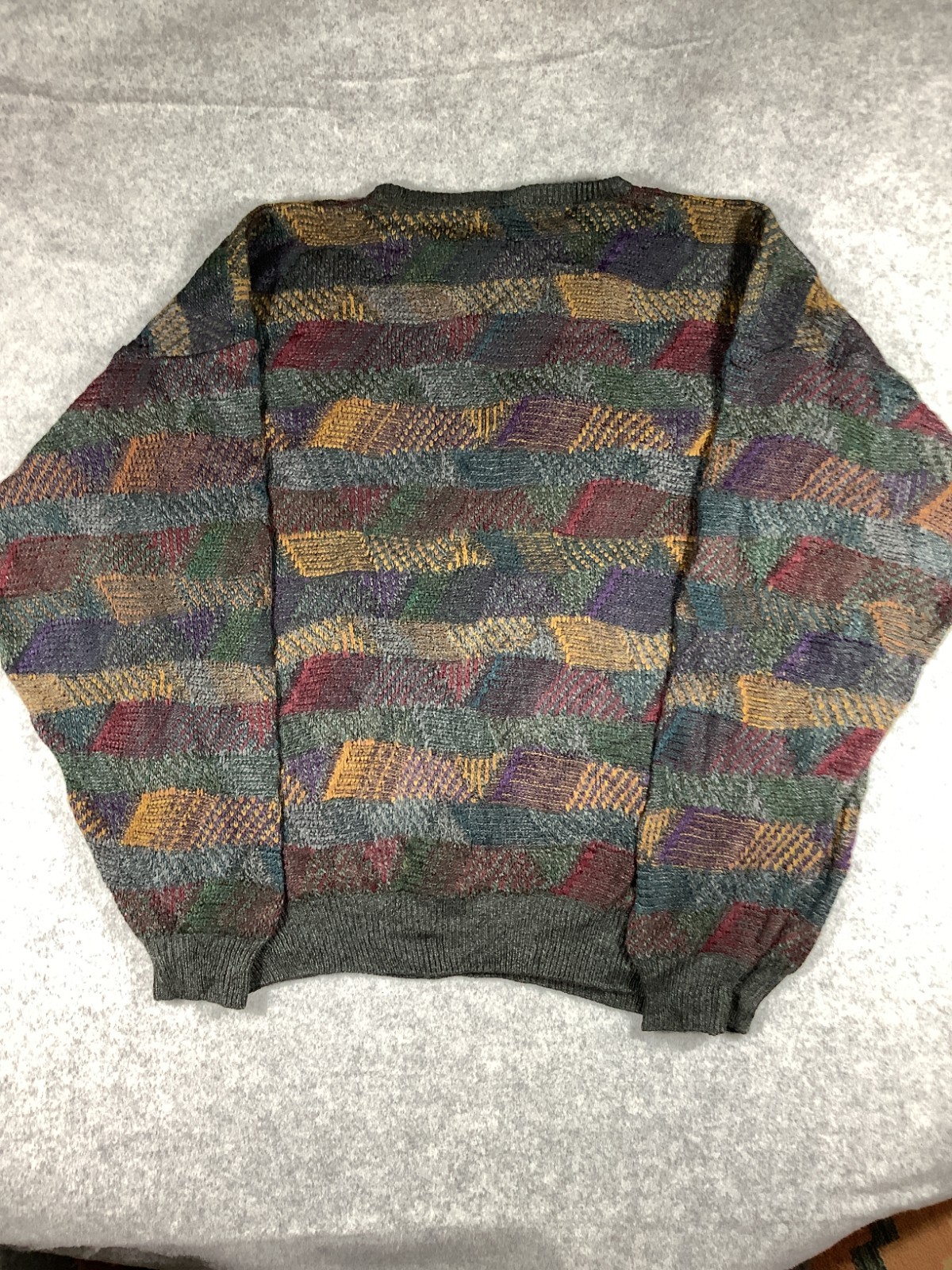 Vintage Gianfranco Ruffini Italy Mens Large Sweater Pattern 448 image 3