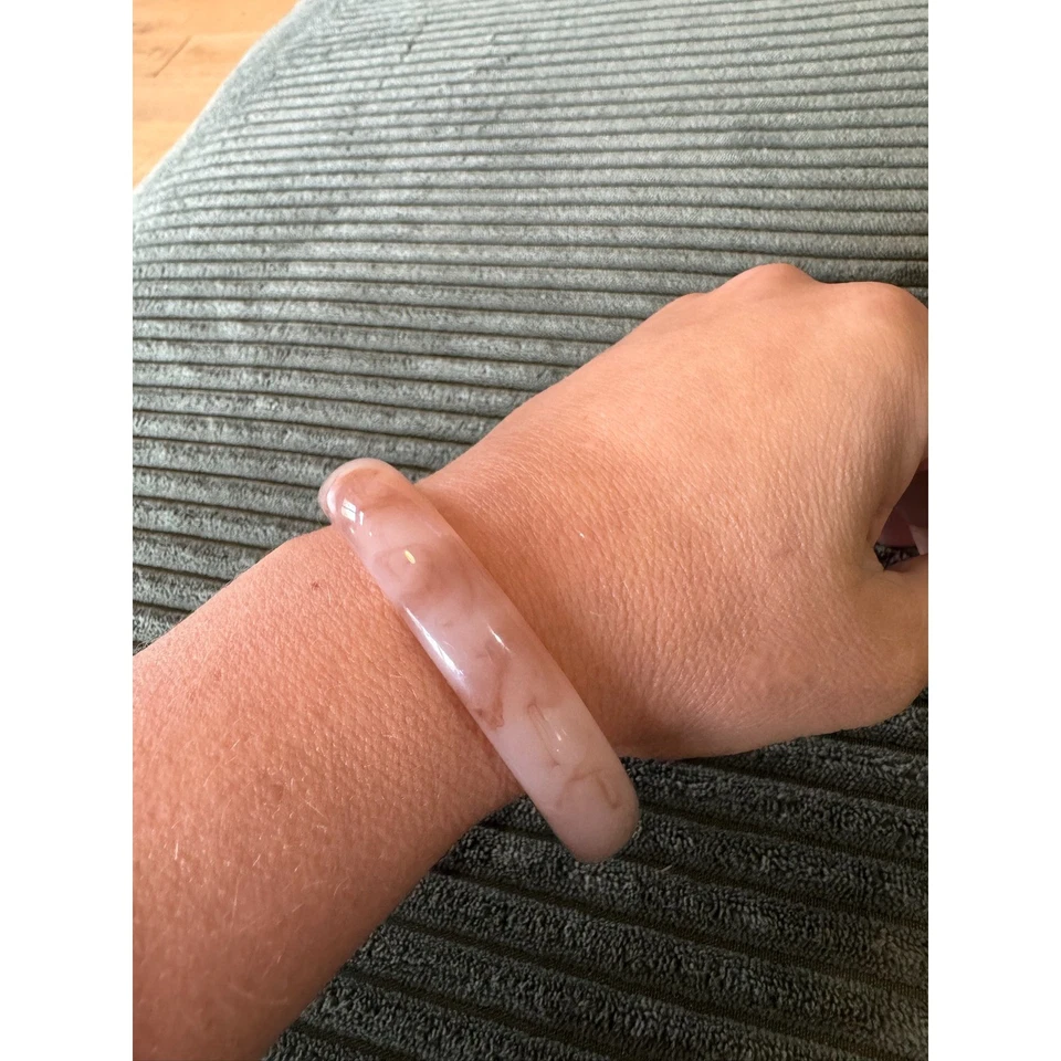 Brazalete Brazalete Lucita Rosa Mármol Para Mujer Moda Joyería Accesorio Foto 4 de 4