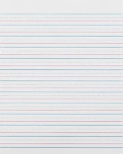 Zaner-Bloser Broken Midline Sulphite Paper, 500 Sheets, 10.5x8 Inch