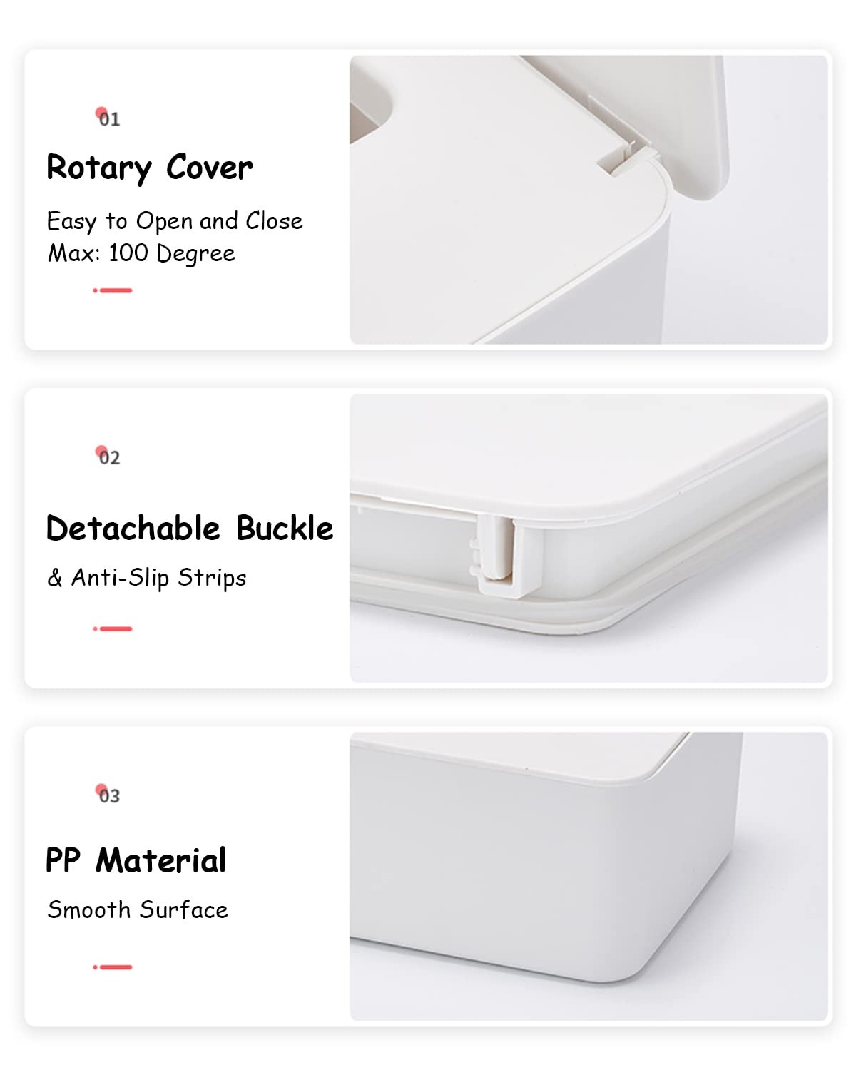 Wipes Dispenser, Wipe Holder for Baby  Adult, Seposeve Refillable Wipe