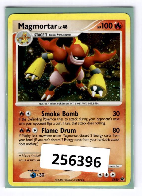 (256396) DP20 MAGMORTAR Pokemon Diamond & Pearl Black Star Holofoil Promo Card