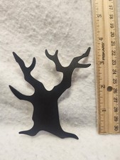 Scrapbooking Die Cuts Halloween Black Trees NEW 4 Count 3.75" By 3"