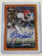 2024 Topps Chrome Football Bruce Smith Orange Geometric Auto /25 HOF
