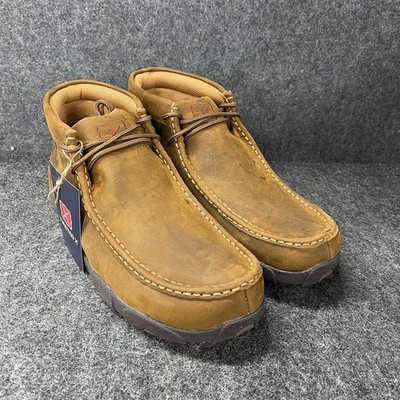 TWISTED X Work Chukka Driving Moc Toe Boots Men's Size 9.5