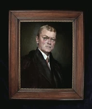 Ilda von Ernst-Lange 1932 Oil Portrait Gentleman German Weimar Art Signed Framed