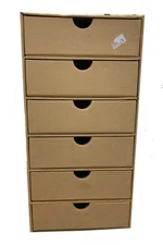 Small Storage six drawer Cardboard case
