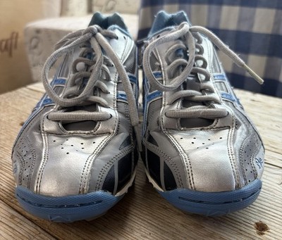ASICS SIZE 9 Grey, Silver, And Blue Cleat IGS Athletic /Soccer SH0374￼￼