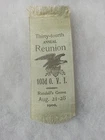 103rd OHIO INFANTRY GAR CIVIL WAR VETERAN GRAND ARMY REPUBLIC REUNION RIBBON
