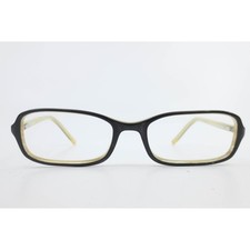 DKNY Eyeglasses Black Cream Rectangular Frames 16 135 37161