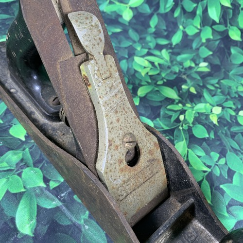Vintage Stanley Bailey No. 5 Wood PLANE Flat Base Number Five 14” Made in USA - Picture 5 of 7