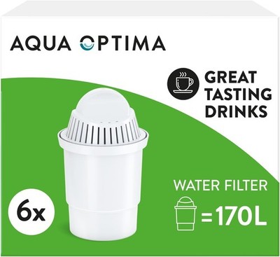 6 x Universal Wasserfilter Kartuschen rund Classic für Aqua Optima