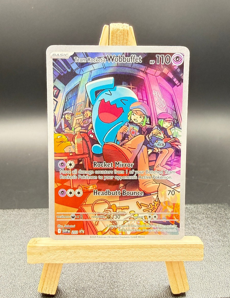 Pokémon Team Rocket's Wobbuffet 203 Sv: Scarlet & Violet Promo Holo - 5.0