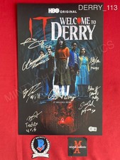 IT: Welcome to Derry cast signed 11x17 photo by 8 Pennywise Beckett COA HBO