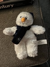 SNOWMAN PLUSH W/SCARF AND HAT COLLECTIBLE HOLIDAY PLUSH