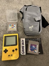 Nintendo Game Boy Pocket Yellow Handheld Console Retro Games Cover Mint Conditio