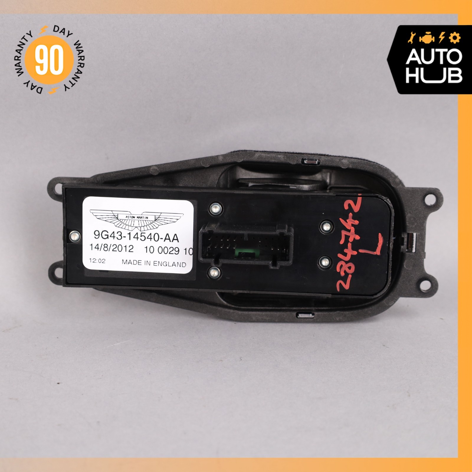Aston Martin V8 Vantage Left Side Window Master Switch Control 9G4314540AA OEM