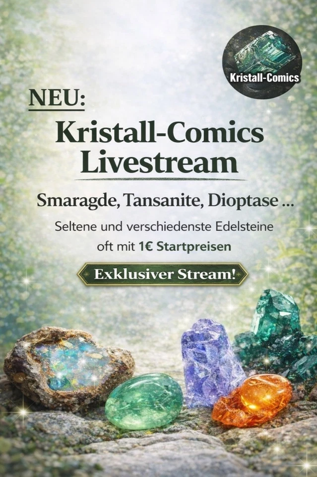 Smaragd & Co. - Seltener Edelstein Online-Markt! Große Auswahl, 1€ Start!