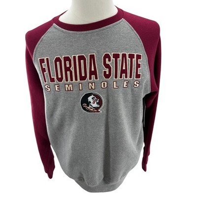 Colosseum Florida State Seminoles Embroidered Crewneck Sweatshirt Mens Med NEW