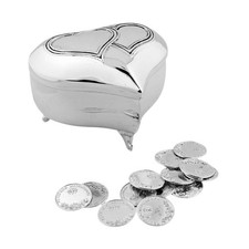 Arras De Boda Gift Set Wedding Metal Boxes Heart Shaped Coins 9 Styles