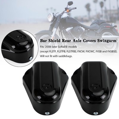 Bar Shield Hinterachsabdeckungen Schwinge für Softail FLS FLSTN 2008-2017 Black