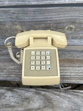 Vintage Desktop AT T Traditional 100 Beige Push Button Working Telephone
