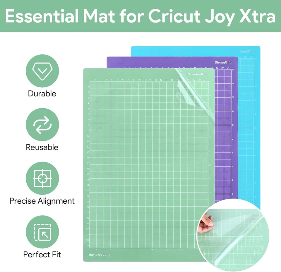 Schneidematte  Joy 3 Stück Plotter Selbstklebend Rutschfest Bastelmatte - Bild 3 von 4