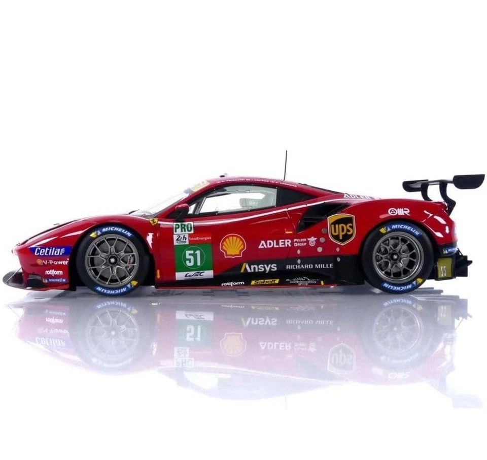 1:18 BBR FERRARI 488 GTE LEMANS 2021 TEAM AF CORSE #51 No MR D&G AMALGAM 183/248 - Image 4 of 4