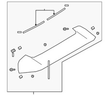 Genuine Subaru Spoiler 96039an00ann