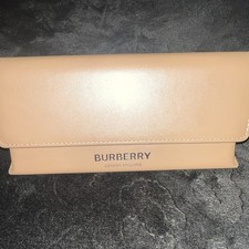 Burberry London England Beige Flip Top Hard Case Only for Glasses/Sunglasses