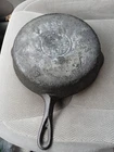 GRISWOLD No. 8 Large Block Logo Cast Iron Skillet 704 A Sits Flat No Spin