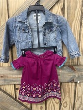 Girls Oshkosh shirt with jean jacket