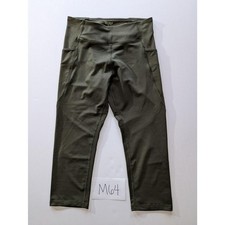 Tek Gear Workout Capris Size Large Olive Gree...