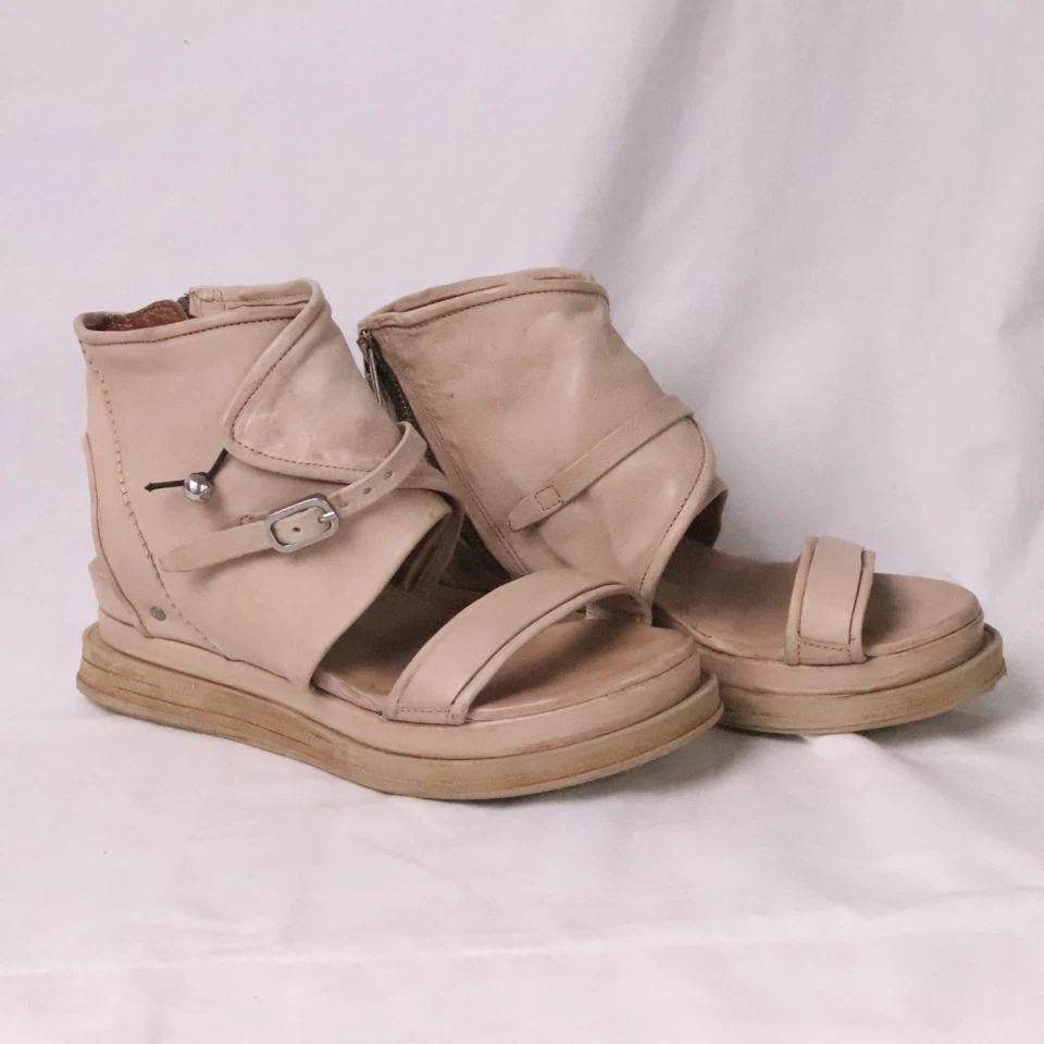 Sandalias de cuero tostado A.S.98 Airstep LAGOS 41EU 9,5 EE. UU. 7 REINO UNIDO daños menores Foto 2 de 4