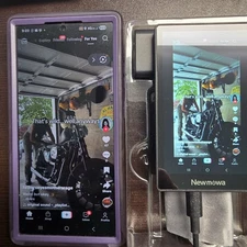 Selfie Monitor Screen iPhone Vlog, Newmowa, Magnetic Phone Holder Clip PH01-NMW