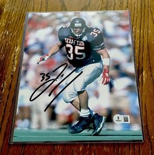 Dolphins ZACH THOMAS Autographed 8 x 10 TEXAS TECH Photo - Beckett Certified