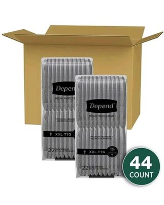 Depend Maximum Fresh Protection Incontinence Underwear for Men, XXL, 44 Count